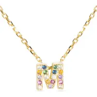 Luxenter Ketting 'Alphabet' goud / gemengde kleuren