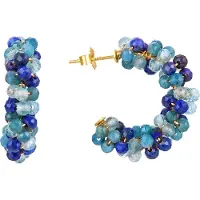 Luxenter Oorbellen 'Lazum' blauw