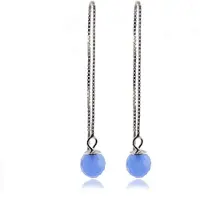 Luxenter Oorbellen 'Yedia' blauw