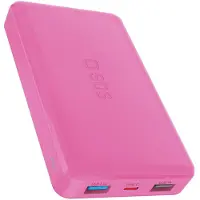 SBS Powerbank 2xusb-a & 1xusb-c 10000mah 10w Pink