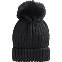Next Geribbelde beanie met pompon