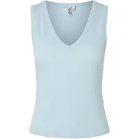 Pieces Pcbella V-hals Tanktop Dames Blauw M