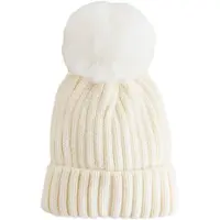 Next Geribbelde beanie met pompon