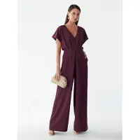 BWLDR Jumpsuit 'Azeliah' roodviolet