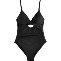 Next - Dames - Buikcorrigerend badpak met uitsnijding - Zwart