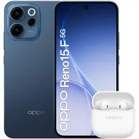OPPO Reno15 F 5G, kleur: Twilight Black, schermgrootte: 16,7 cm (6,57 inch), 8 GB RAM, 256 GB opslag, 50 MP camera, Android 16.0, kleur: zwart