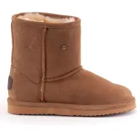 Warmbat Enkellaars Women Kangaroo Suede Cognac-Schoenmaat 37