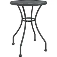 Syfax Tuintafel Ø60x72 cm metaalgaas antracietkleurig
