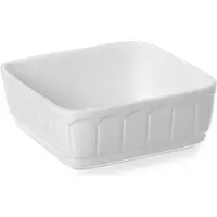 Super Merchant Ovenschaal - Vierkant - Rustika - 165x165x70 mm - Wit - Porselein