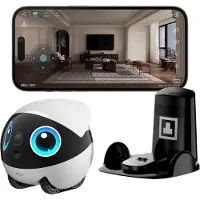 Enabot EBO Air 2 Plus gezelschapsrobot (maanlichtwit), hoogwaardige huisdiermetgezel, bewaking op afstand, binnenbeveiliging