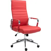 CLP Columbus Bureaustoel - Ergonomisch - Voor volwassenen - Echt leer - zwart