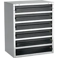 Raaco ESD Ladekast met 6 laden type 250-3 - 103725 - 103725