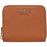 GUESS portemonnee Laurel II SLG Small Zip Around Wallet Cognac bruine