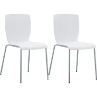 CLP Mio Set van 2 Tuinstoelen wit