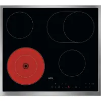AEG NRN64A06XB – 60 cm Elektrische Keramische Inbouwkookplaat – Radiant – RVS