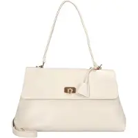 Seidenfelt Manufaktur schoudertas Lilla Edet Office Bag Milky White crème