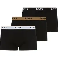 BOSS Boxershorts 'Power' brokaat / zwart / wit