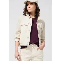 Street One Studio Street One Dames Gekleurd spijkerjack met borstzakken - Beige - 34