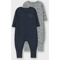 Name it Nachtkledij navy / grijs gemêleerd