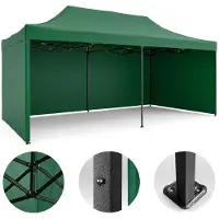 Plonos Tuinpaviljoen met 3 wanden, 3 x 6 meter, groen, merk