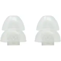 Etymotic Research Dual Flange Eartips for use with Earphones - 3 Pairs Medium (10mm Outer Width) Clear (ER201102)