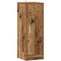vidaXL Schoenenkast 32x35x92 cm bewerkt hout artisanaal eikenkleur