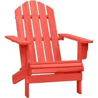 vidaXL Tuinstoel Adirondack massief vurenhout rood