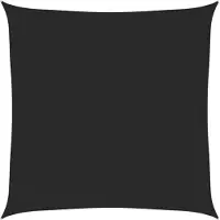 vidaXL Zonnezeil 160 g/m² 6x6 m HDPE zwart