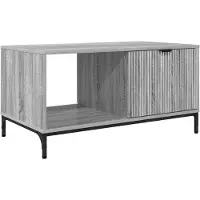 vidaXL Salontafel Grijs Sonoma 90 x 49 x 46 cm Bewerkt hout