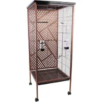 Flamingo Volière Falco - Koper - 63 x 65 x 152.5 cm - Ruim en Stijlvol Vogelverblijf