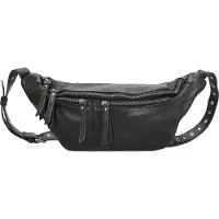 Fredsbruder Leren Schoudertas Gordeltas Me and My Bag Beltbag Black Zwart