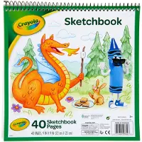 Crayola Schetsboek 9 inch x 9-40 Bladen Pack (6-Pack)