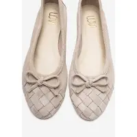 Forever & Always Nopos Leren Cap Toe Ballerina