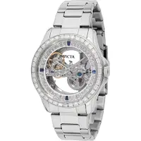 Invicta Objet D Art 69113 Heren Horloge - Automatisch Uurwerk - Roestvrij Staal met witte Wijzerplaat - 43mm