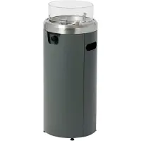 Buschbeck FARO Lounge Terrasverwarmer 7.5 kW – Mat Grijs Incl. gasdrukregelaar 50 mbar, gasslang 50 cm, lavastenen en afdekhoes