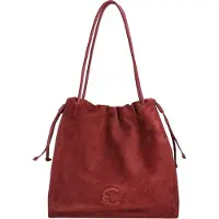 Coccinelle Leren schoudertas Dulse Suede Shoulderbag Ribes / Ribes (rood)paars