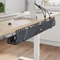Prolenta Maison Exclusive - Kabelorganizer voor onder het bureau, 2 stuks, antraciet