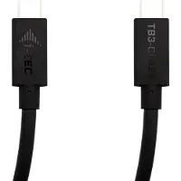ITEC TB3CBL150CM USB-C-kabel Thunderbolt 3 USB-C stekker 1.50 m Zwart