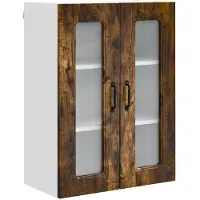 vidaXL Vaatwasserpaneel Kalmar Rook Eiken 60 x 31 x 80 cm Bewerkt hout