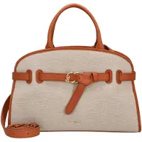 Coccinelle handtas schoudertas Sabine Canvas Handbag Natural / Crab beige