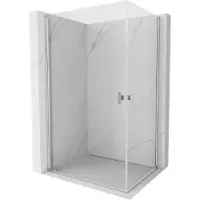 Mexen Mist-B Duo draaideur douchecabine 95 x 75 , transparant, chroom - 8A2-095-075-01-00