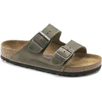 Birkenstock Muiltjes 'Arizona' donkergroen