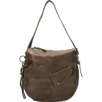 Fredsbruder Leren schoudertas My Forever Friend Shoulder Bag Muddy Khaki kaki