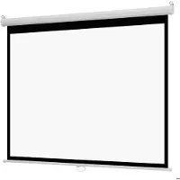 OEM Handmatig bediend projectiescherm, 1829 mm, 4:3 HD, uitschuifbaar scherm, wandmontage projectiescherm met trekkoord, draagbaar display voor gebruik in huis, kantoor en theater