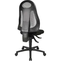 Topstar Bureaudraaistoel | met synchroontechniek | zwart/lichtgrijs 420-530 mm | zonder armleuningen | 1 stuk - FR100 G208 FR100 G208
