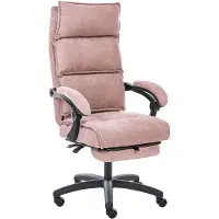 Beliani EATON - Directiestoel - Pastelroze - Chenille