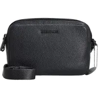 Mandarina Duck Leren Schoudertas Mellow Leather Crossbody Camera Bag Dress Blue Donkerblauw