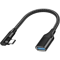 Logilink CU0100 tussenstuk voor kabels USB Type-C USB Type-A Zwart