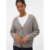 Vero Moda Gebreid vest 'VMBoom' greige