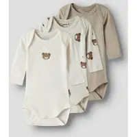 Name it Rompertje/body beige / ecru / donkerbeige / bruin